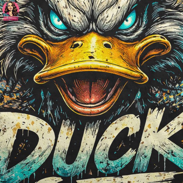 DUCK OFF Halftone Design