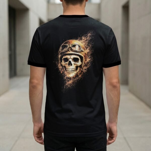 Skull Biker Halftone Design